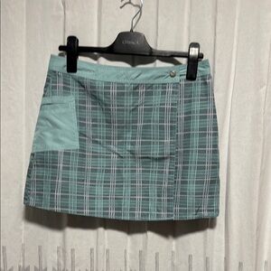 Green Plaid Women's Skirt